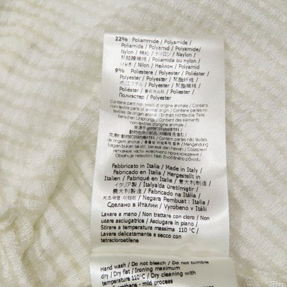 Unused 2022 Fendi Sheer Mesh Cut and Sewn High Neck Long Sleeves Checkered