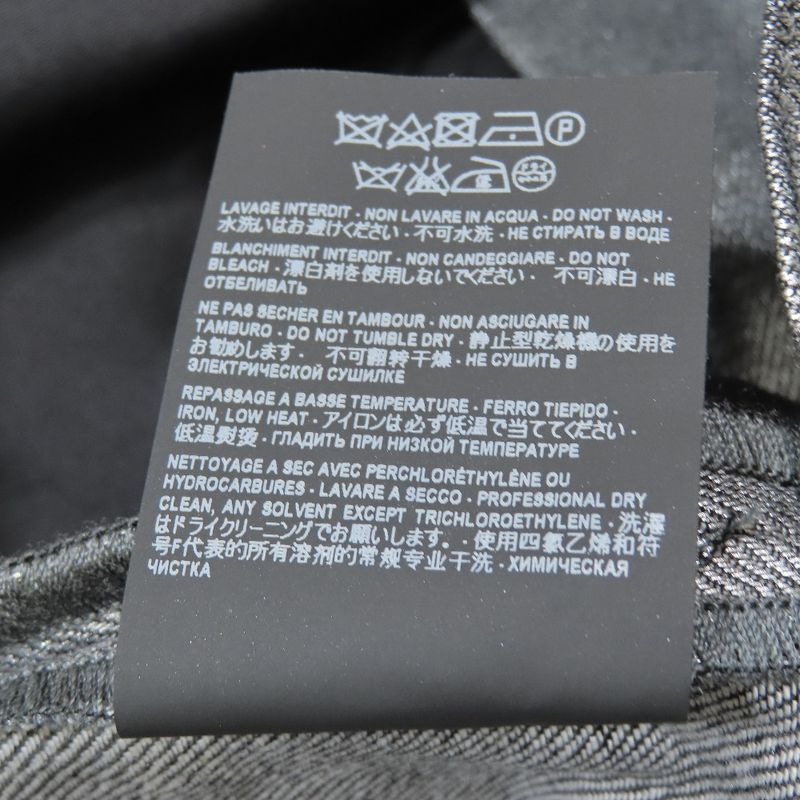 Unused 18ss Saint Laurent Paris Laurent D02 M/sk-Lw Metallic Denim Pants Jeans