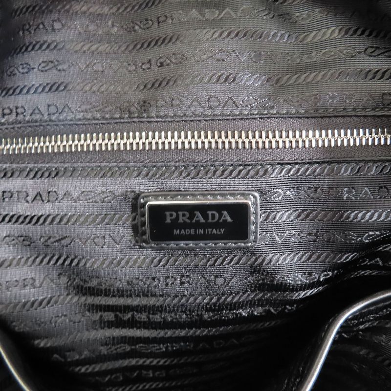 Prada Saffiano Leather Backpack Bag Triangle Logo Triangle Logo Cabasn 2vz102