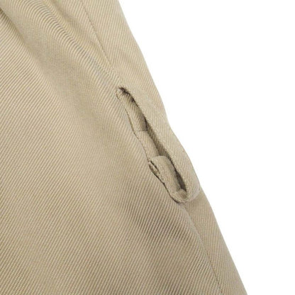 Vintage Hermes Stainless Steel Collar Coat Balmacaan Jacket Outerwear 50 Khaki