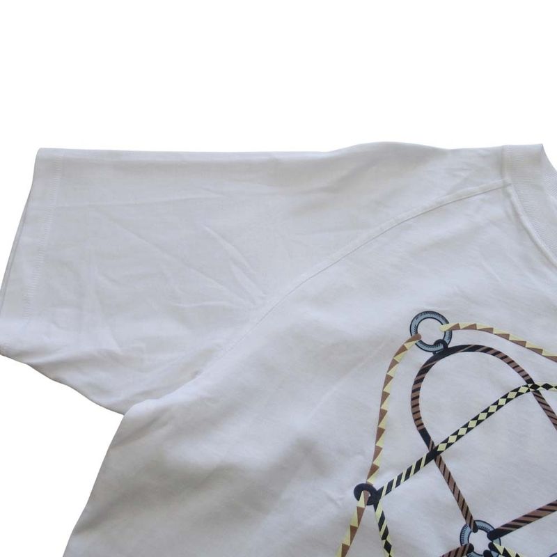 23aw Hermes Figure Artistique T-Shirt Raglan Sleeve Short Sleeves Cut and Sewn