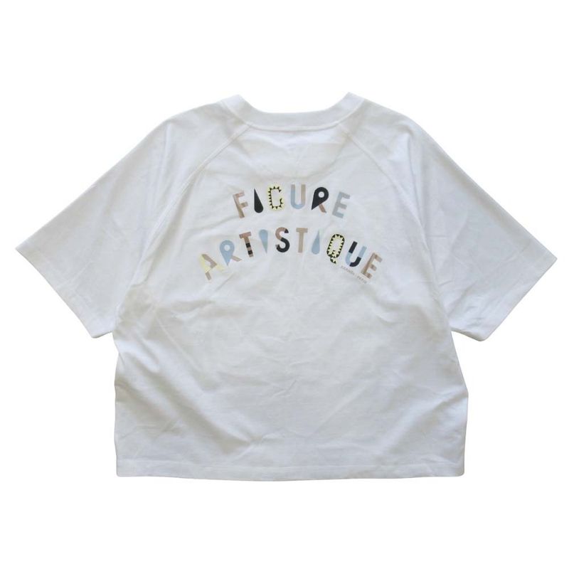 23aw Hermes Figure Artistique T-Shirt Raglan Sleeve Short Sleeves Cut and Sewn