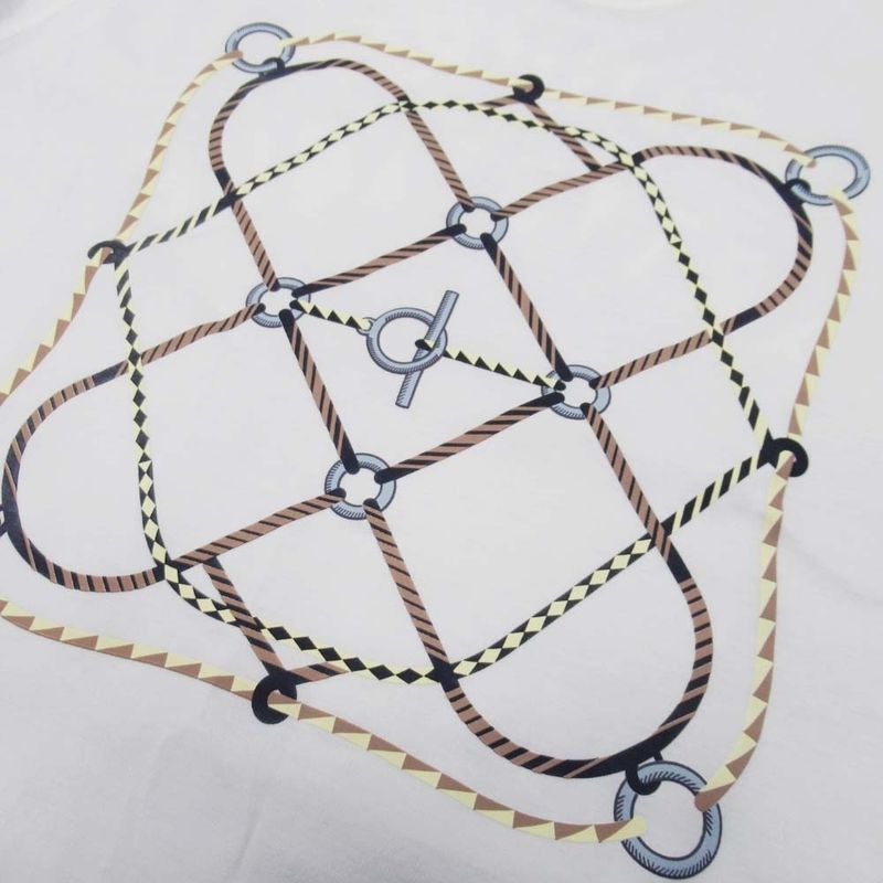 23aw Hermes Figure Artistique T-Shirt Raglan Sleeve Short Sleeves Cut and Sewn