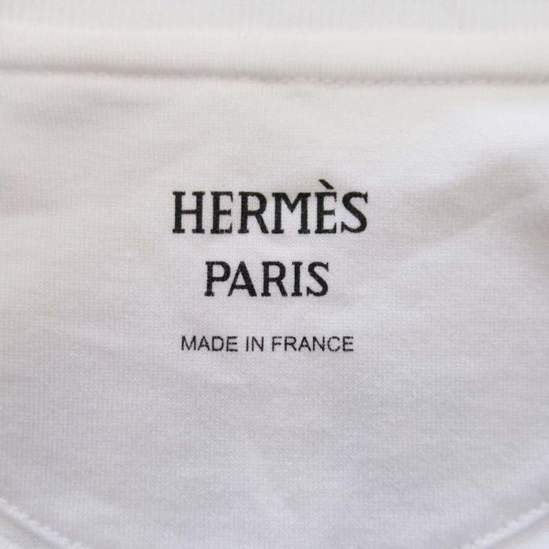 23aw Hermes Figure Artistique T-Shirt Raglan Sleeve Short Sleeves Cut and Sewn