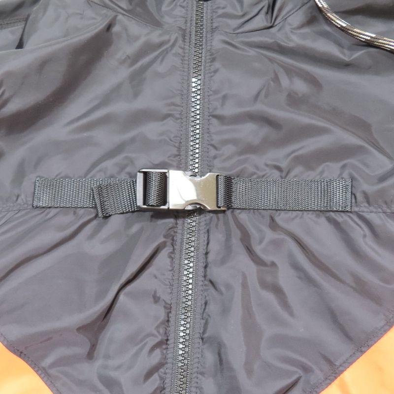 21aw Prada Re-Nylon Triangle Logo Re-Nylon Bicolor Hooded Coat Long Jacket XS