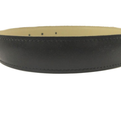 Good Hermes 90's Constance Reversible Leather Belt B Engraved 98 Black Light