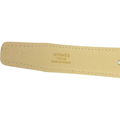 Good Hermes 90's Constance Reversible Leather Belt B Engraved 98 Black Light