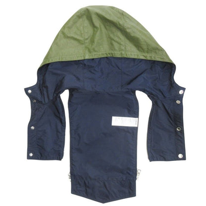 Loewe Leather Jacket Blouson Hoodie 2way Logo Hardware Anagram Button 48 Dark