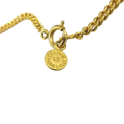 Celine Arc de Triomphe Necklace Pendant Chain Choker Accessories Jewelry Old