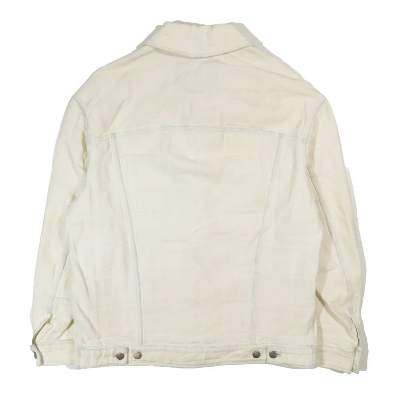 22aw Fendi × Marc Jacobs Embossed Logo Denim Jacket Jean Cotton Fw1131 A06d