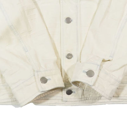 22aw Fendi × Marc Jacobs Embossed Logo Denim Jacket Jean Cotton Fw1131 A06d