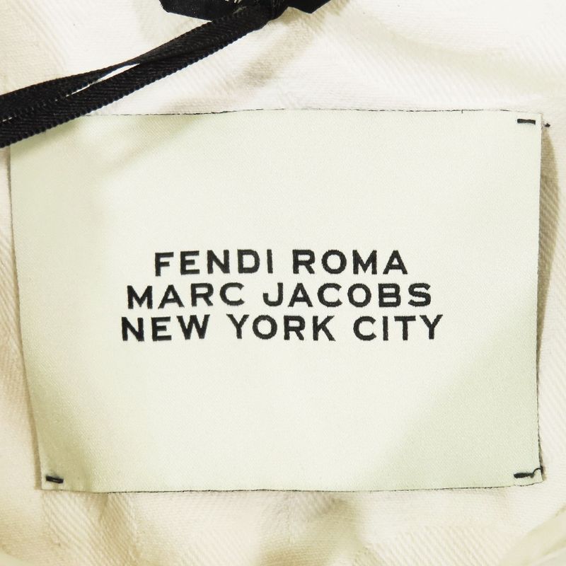 22aw Fendi × Marc Jacobs Embossed Logo Denim Jacket Jean Cotton Fw1131 A06d