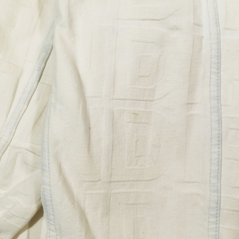 22aw Fendi × Marc Jacobs Embossed Logo Denim Jacket Jean Cotton Fw1131 A06d