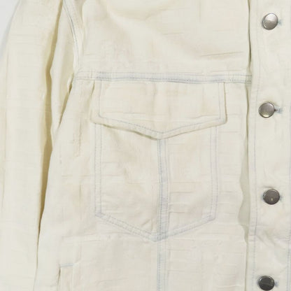 22aw Fendi × Marc Jacobs Embossed Logo Denim Jacket Jean Cotton Fw1131 A06d