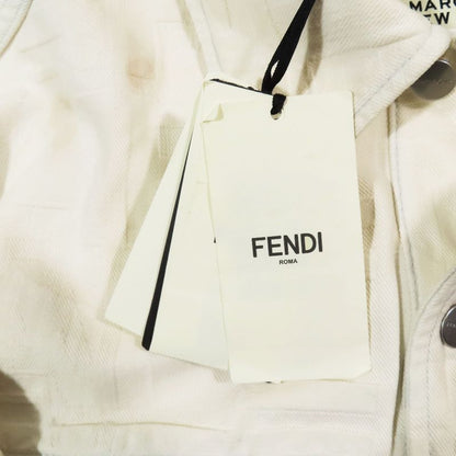22aw Fendi × Marc Jacobs Embossed Logo Denim Jacket Jean Cotton Fw1131 A06d