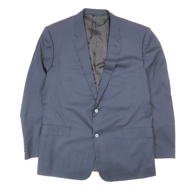 Dior Tailored Jacket Silk-Blend Single Fully Lined CD Logo Lined 2b Center Vent