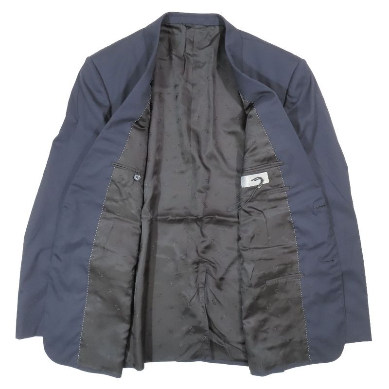 Dior Tailored Jacket Silk-Blend Single Fully Lined CD Logo Lined 2b Center Vent