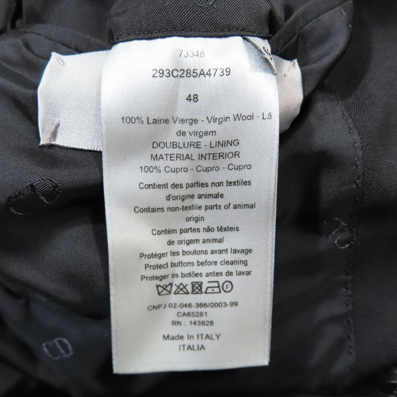 22aw Dior Blouson Docking Tailored Jacket Double Breasted Fully Lined CD Logo