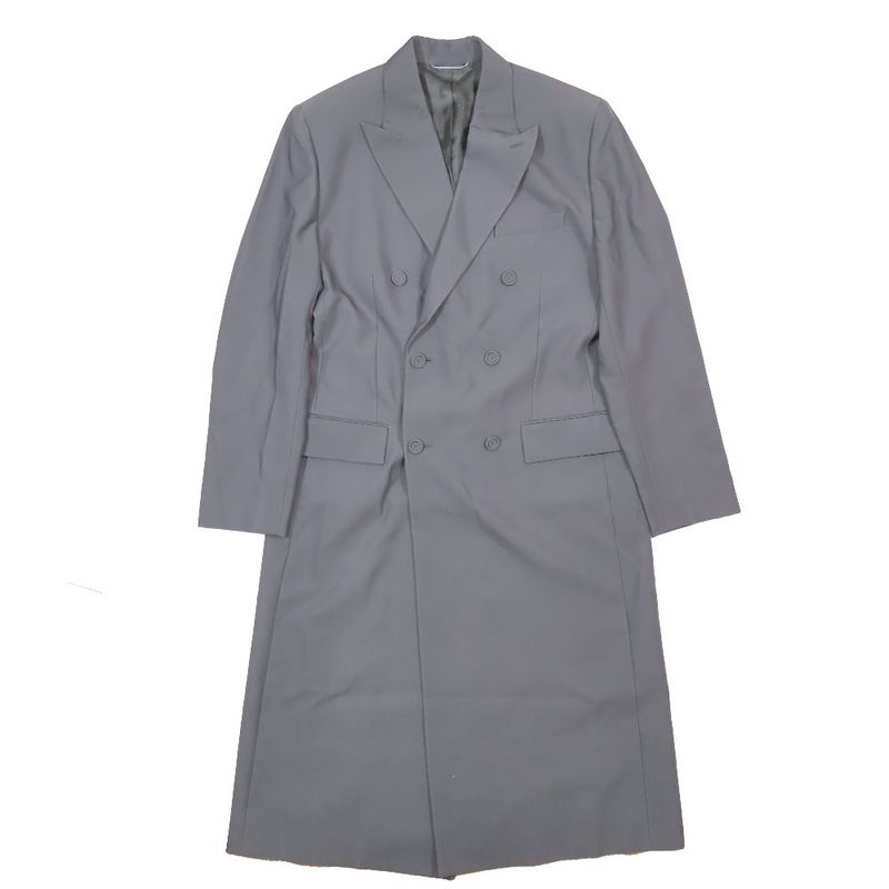 Unused 23aw Dior Double Breasted Chester Coat Long Tailored Jacket Peaked Lapel