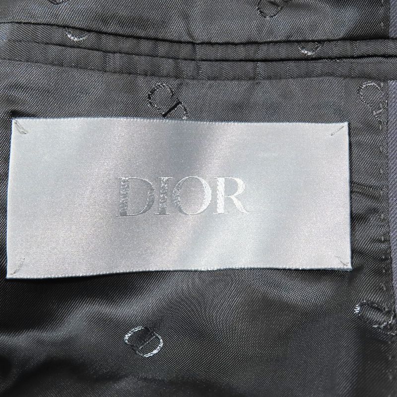 Unused 23aw Dior Double Breasted Chester Coat Long Tailored Jacket Peaked Lapel