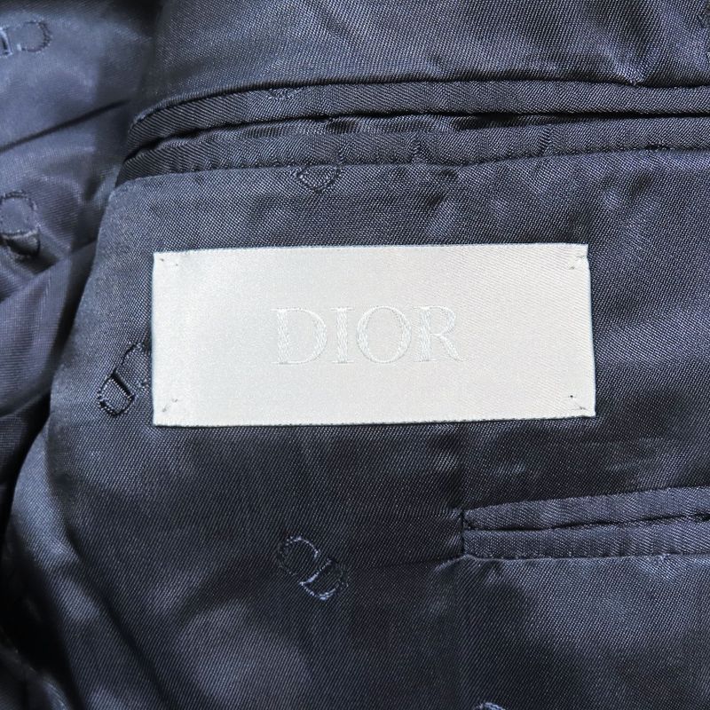 Dior Tailored Jacket Single 2b Fully Lined CD Logo Suit 633c720a5209 Outerwear