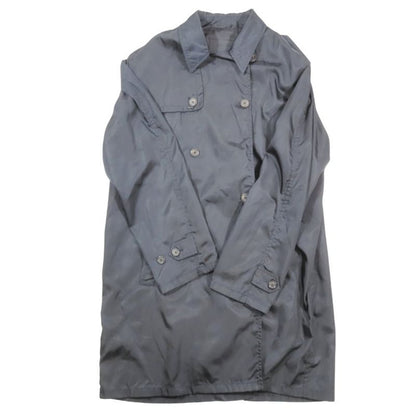 Plada Prada Nylon Trench Coat Outerwear Jacket 90s 00s Vintage L Navy Mens Used