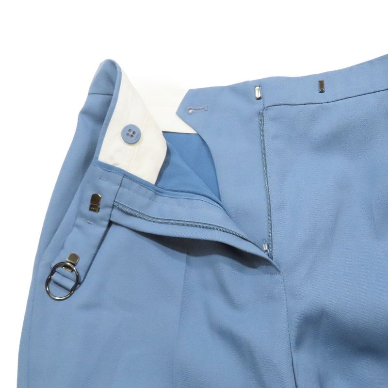 2022 Fendi Wide Pants Slacks Bootcut Flared Center Press with Logo Belt 36 Sac