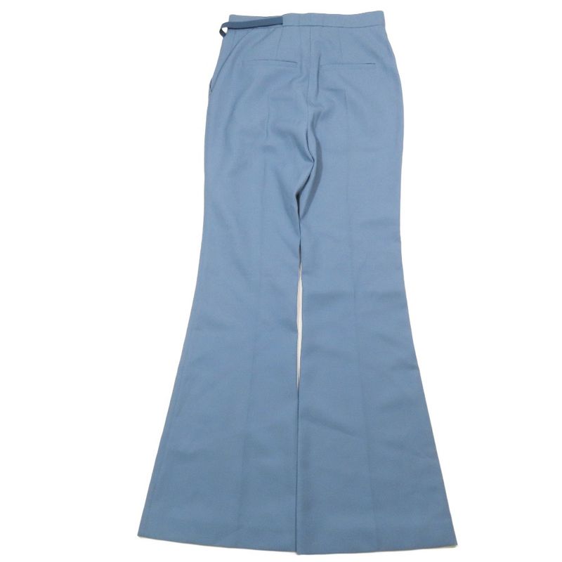 2022 Fendi Wide Pants Slacks Bootcut Flared Center Press with Logo Belt 36 Sac