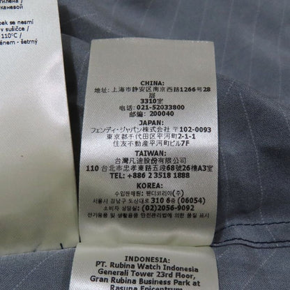 2023 Fendi 100% Silk Ff Zucca Total Pattern Shirt Blouse Long Sleeves Cut and