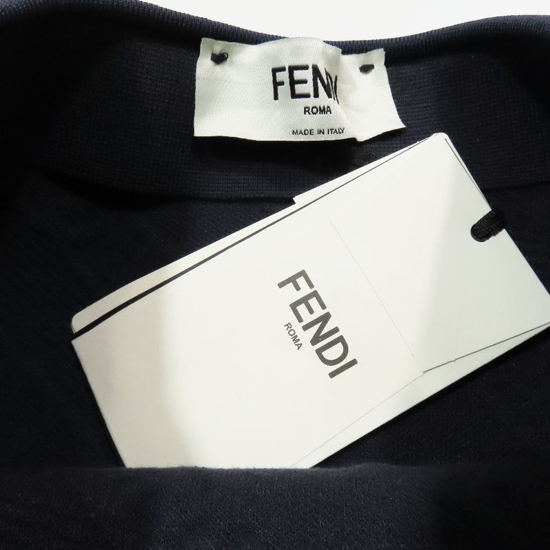 Unused 21ss Fendi Ff Logo Zucca Chain Pattern Embossed Knit Tight Skirt Long