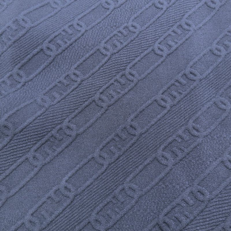 Unused 21ss Fendi Ff Logo Zucca Chain Pattern Embossed Knit Tight Skirt Long