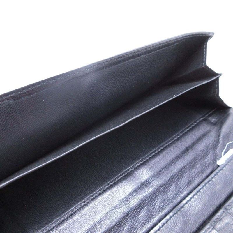 Good Bottega Veneta Intrecciato Long Wallet with Coin Purse 134075 Black Men