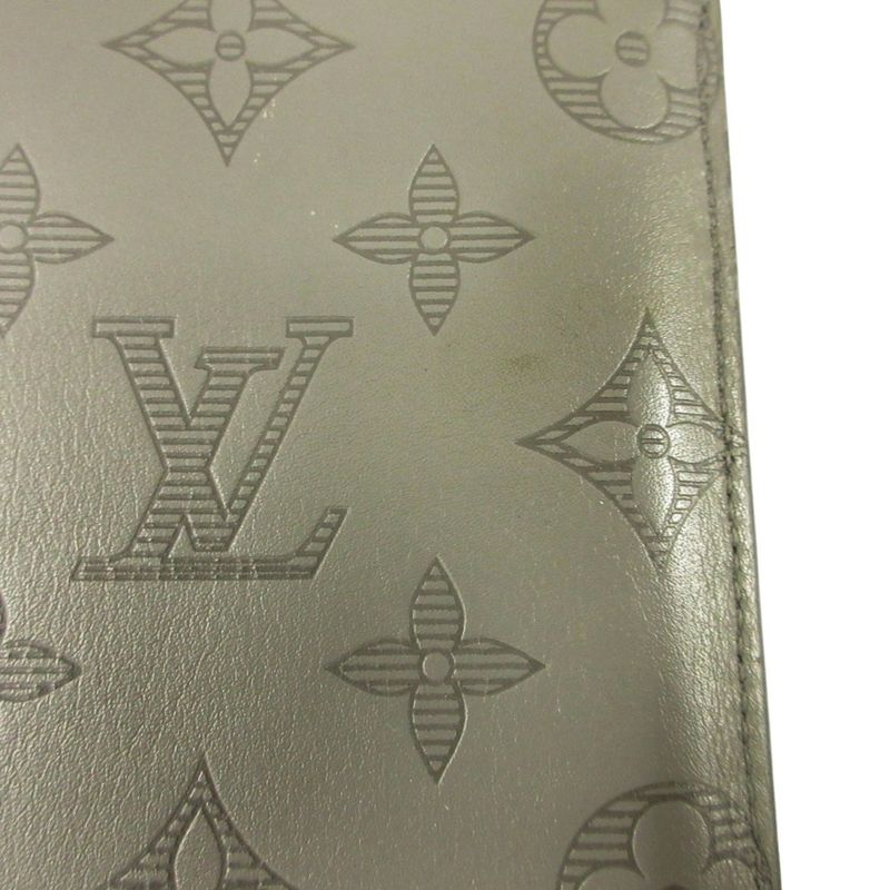 Good Louis Vuitton Monogram Shadow Portefeuille Brazza Bifold Long Wallet