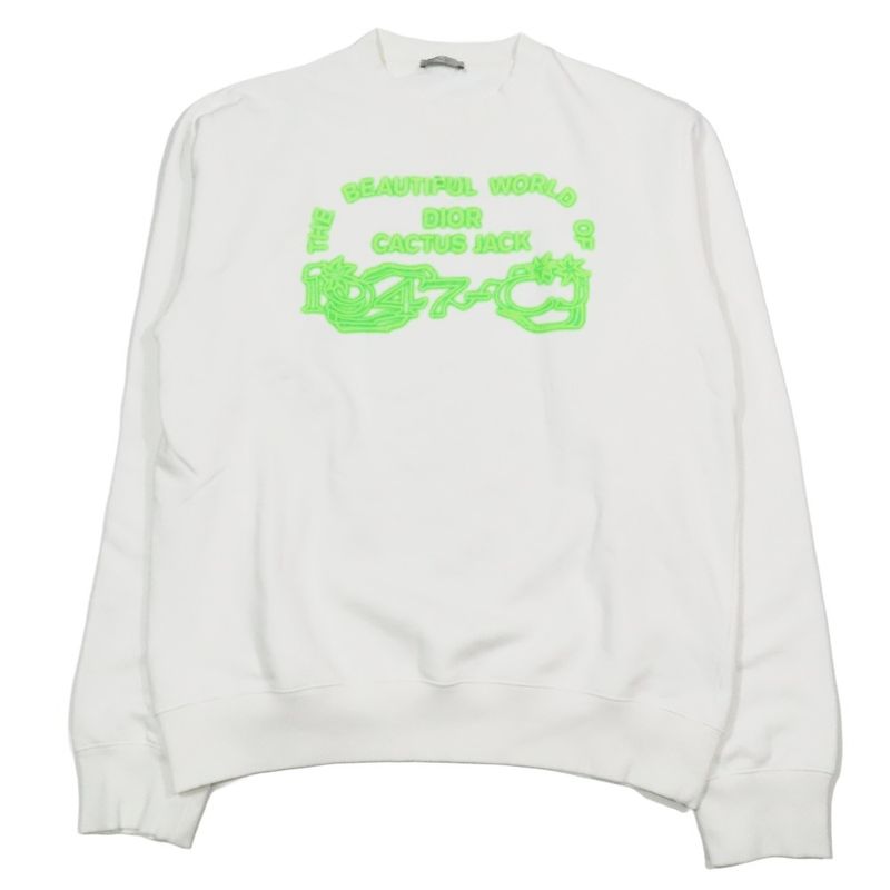 Unused 22ss Dior X Cactus Jack Castelbajac Logo Sweatshirt Collaboration Long