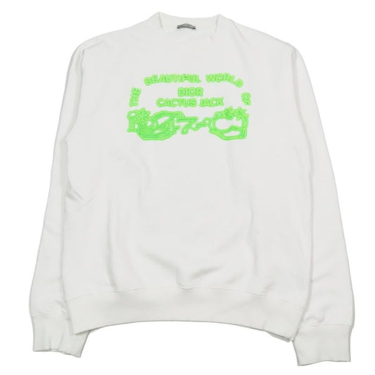 Unused 22ss Dior X Cactus Jack Castelbajac Logo Sweatshirt Collaboration Long