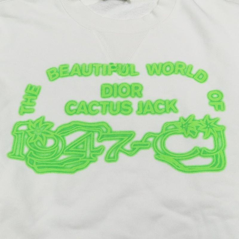 Unused 22ss Dior X Cactus Jack Castelbajac Logo Sweatshirt Collaboration Long