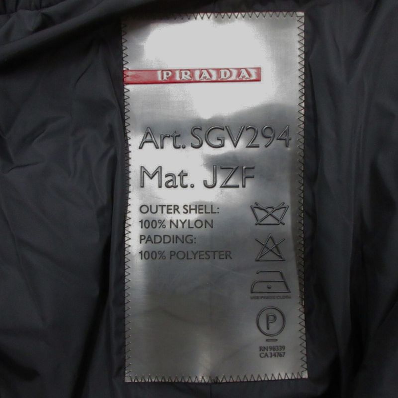 Good 00's Prada Sport Nylon Jacket Blouson Coat Cotton Vintage Archive 24v3770