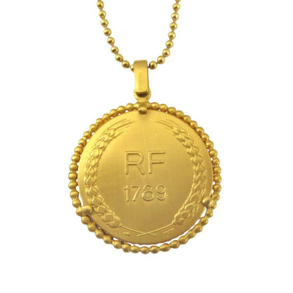 Christian Dior Chrdior Germany Coin Necklace Vintage 80's Made in Germany 70cm