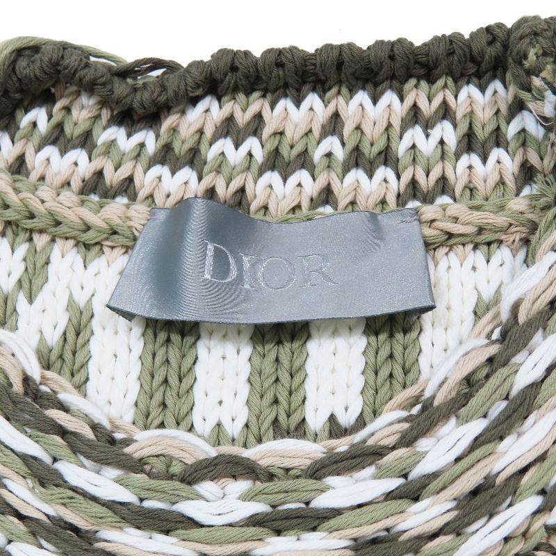 23aw Dior CD Diamond Jacquard Sleeveless Knit Sweater Pullover Vest High Neck M