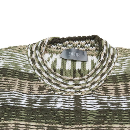 23aw Dior CD Diamond Jacquard Sleeveless Knit Sweater Pullover Vest High Neck M