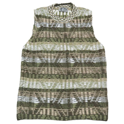23aw Dior CD Diamond Jacquard Sleeveless Knit Sweater Pullover Vest High Neck M