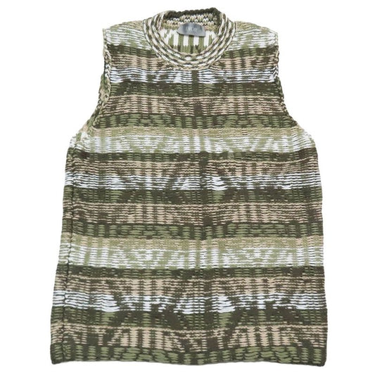 23aw Dior CD Diamond Jacquard Sleeveless Knit Sweater Pullover Vest High Neck M