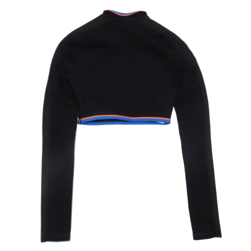 Unused 23ss Louis Vuitton Cropped Jersey Tops Cut and Sewn LV Logo Long Sleeve