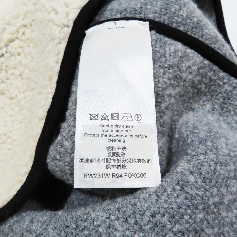 Unused 23aw Louis Vuitton Boa Vest Pullover Sleeveless Shearling Effect Jacket