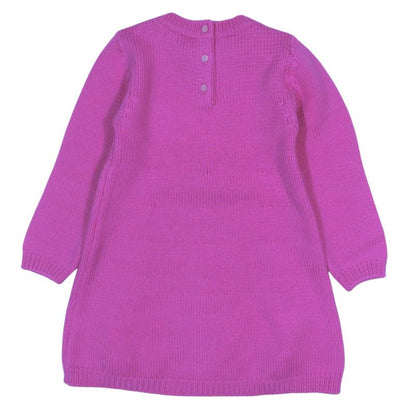 Unused Baby Dior Baby Dior Wool Knit Dress Sweater Long Sleeves Rabbit Logo
