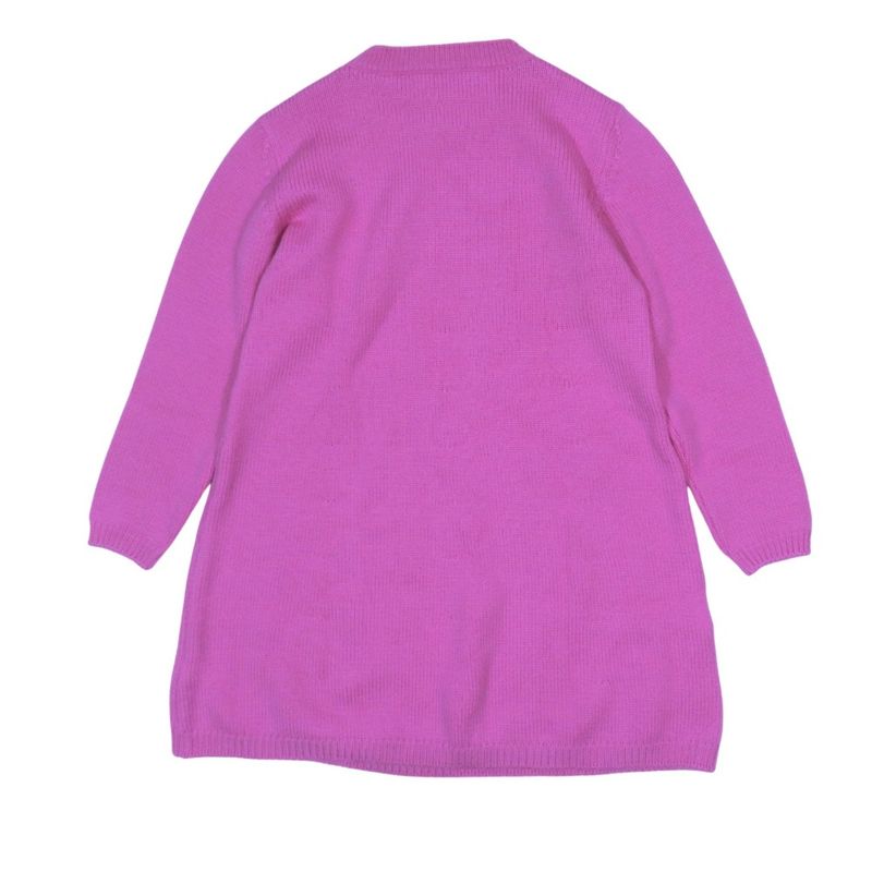 Unused Dior Wool Knit Dress Sweater Long Sleeves Rabbit Logo Patch Flare Knee