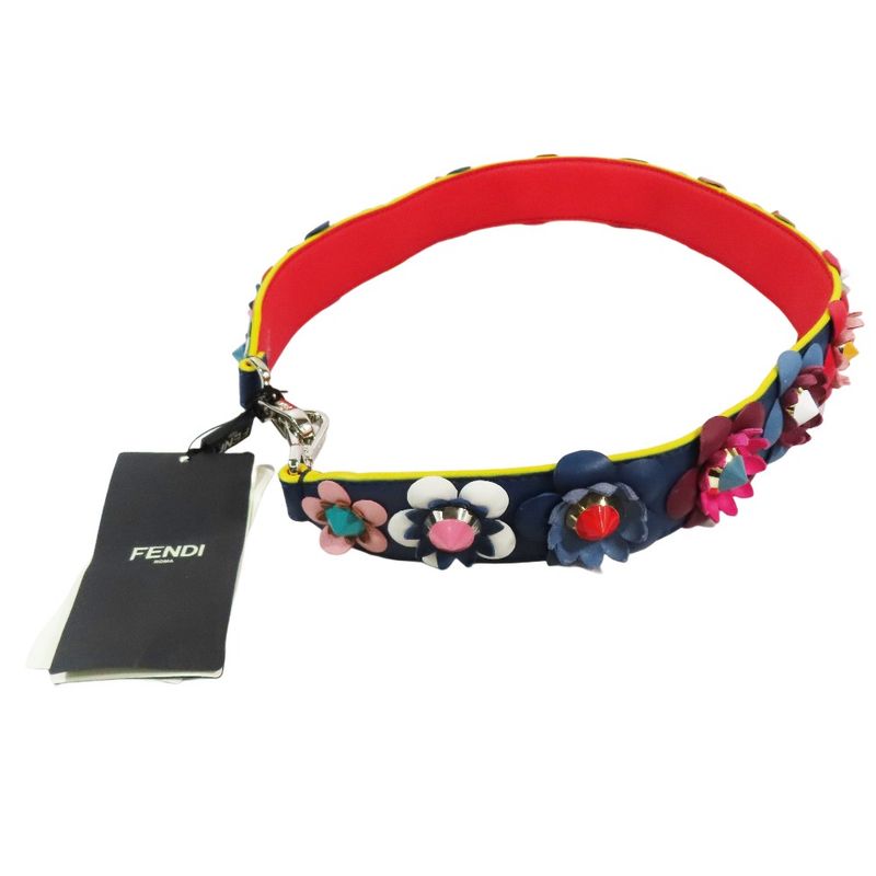 Unused Fendi Flower Motif Strap You Strap You Strap You Shoulder Strap Flower