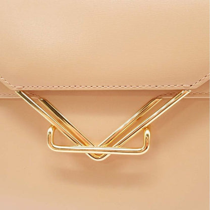 Bottega Veneta the Clip the Clip Shoulder Bag Vhardware Flap Crossbody Almond