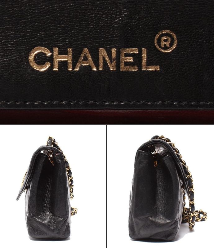 Chanel Chain Shoulder Bag Single Chain Single Flap Gold Hardware Lambskin 0th