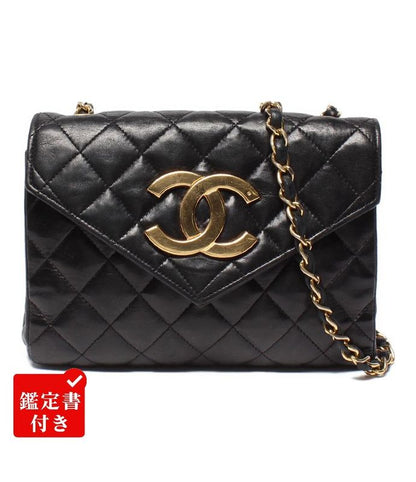 Chanel Chain Shoulder Bag Single Chain Single Flap Gold Hardware Lambskin 0th
